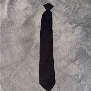 Black Clip On Tie